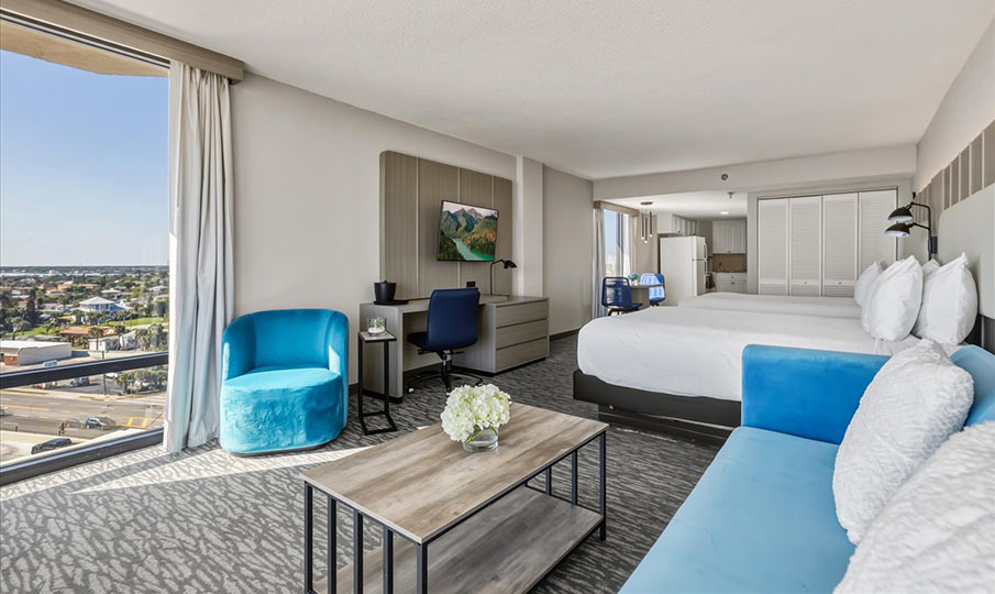 enlarged scenic balcony view of Daytona Beach