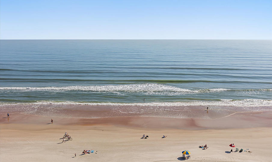 enlarged scenic balcony view of Daytona Beach