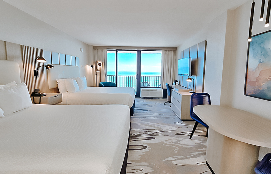 ocean front efficiency guest room view