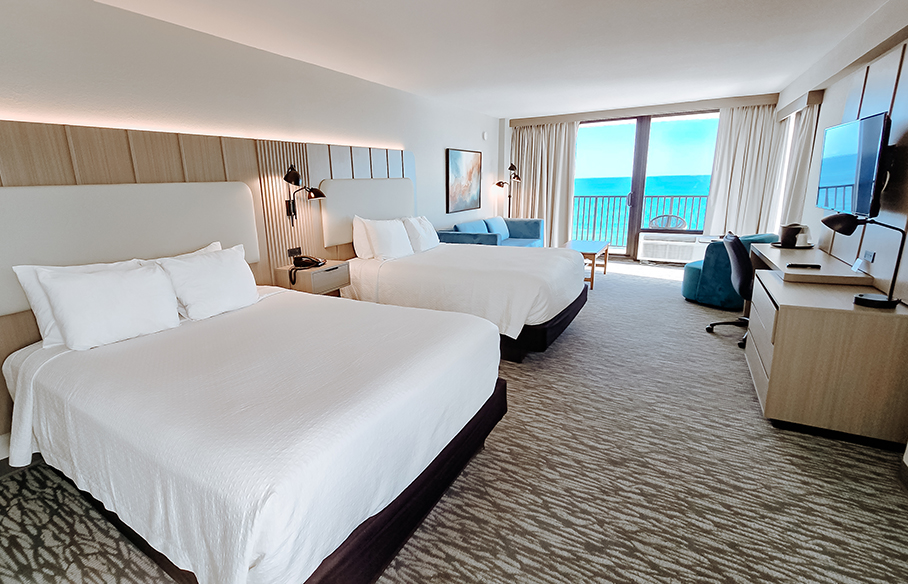 ocean front deluxe efficiency guest room view