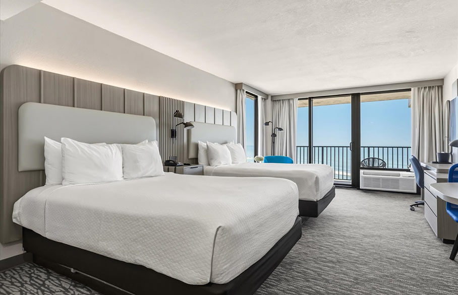 ocean front efficiency guest room view